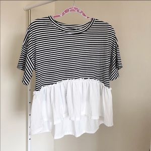 Very cute Shein Peplum Top- Size Large